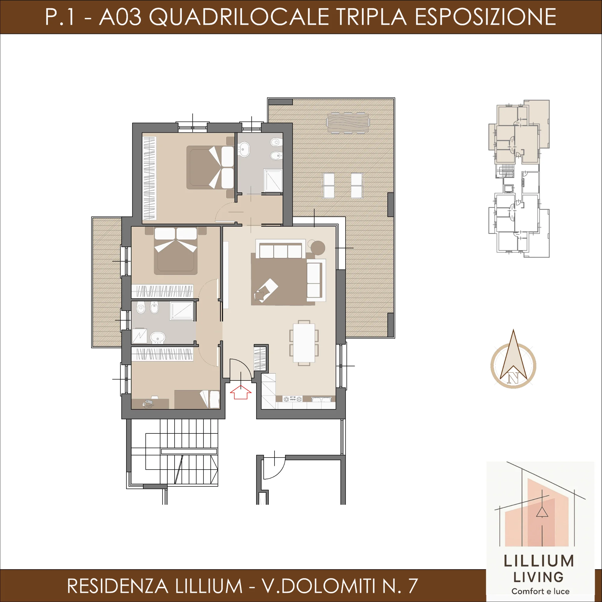 A03 - Quadrilocale Piano Primo