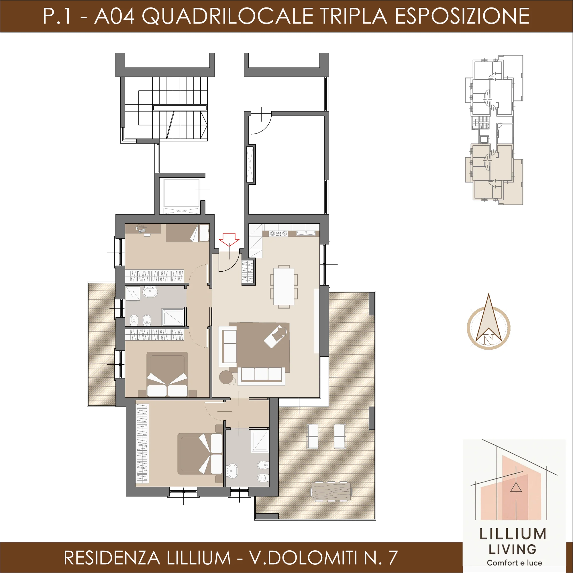 A04 - Quadrilocale Piano Primo